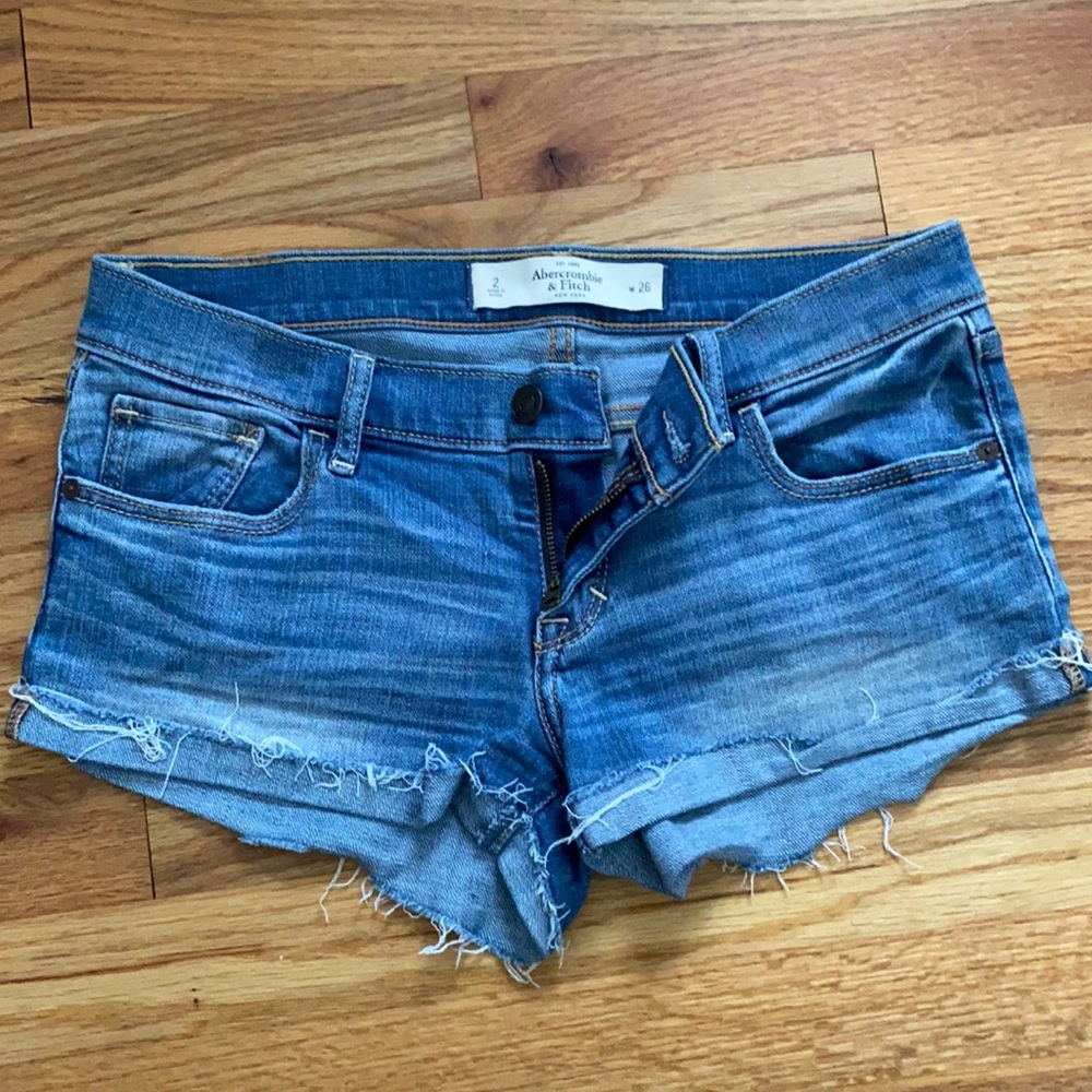 Abercrombie & Fitch Medium Wash Denim Shorts